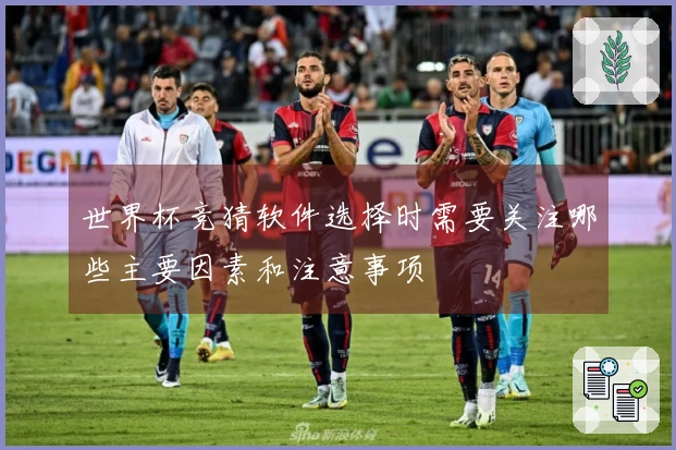 世界杯竞猜软件选择时需要关注哪些主要因素和注意事项